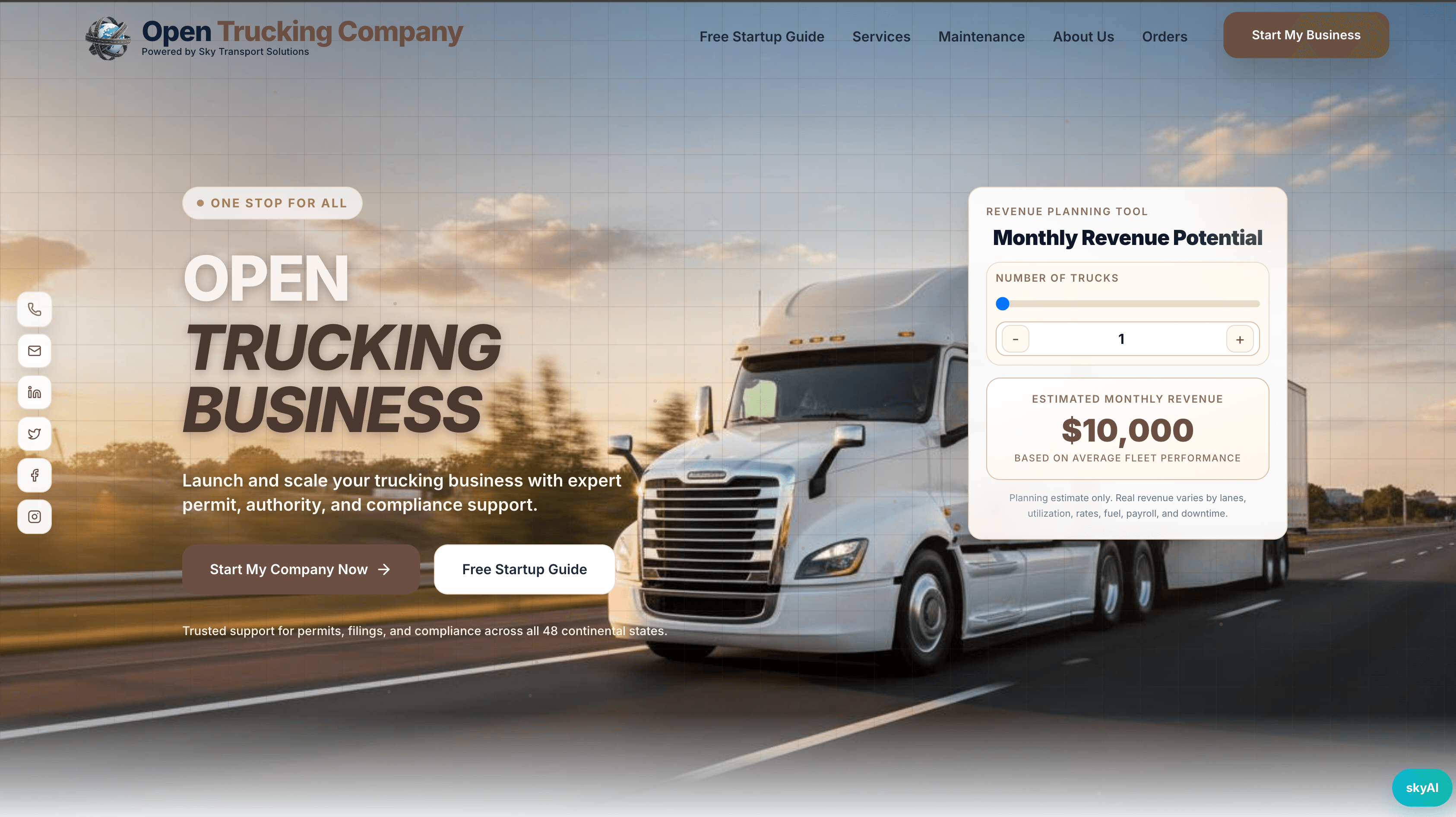 Open Trucking Growth Funnel System preview